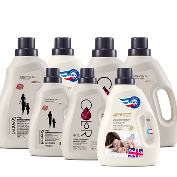 代加工贴牌护手清新洁净香氛2L瓶装洗衣液 洗护日用品oem生产厂家贴牌OEM/ODM