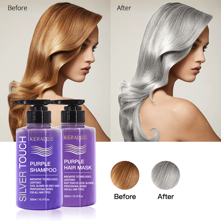 固色紫色洗发水anti brassy no Yellow purple shampoo贴牌OEM/ODM