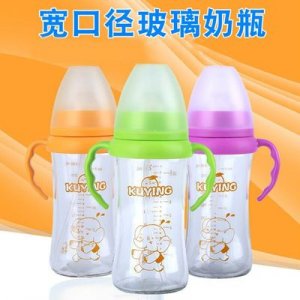 新生儿玻璃宽口径防胀气奶瓶可OEM/ODM代工