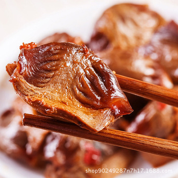 阿卜香辣鴨肫鴨胗1斤 鹵味精武鴨肫散裝休閑零食 批發貼牌定制代加工