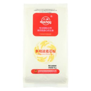 三城面粉多用途面粉1KG 中筋面粉 烘焙原料饼饺馒头包子麦芯粉OEM/ODM代加工