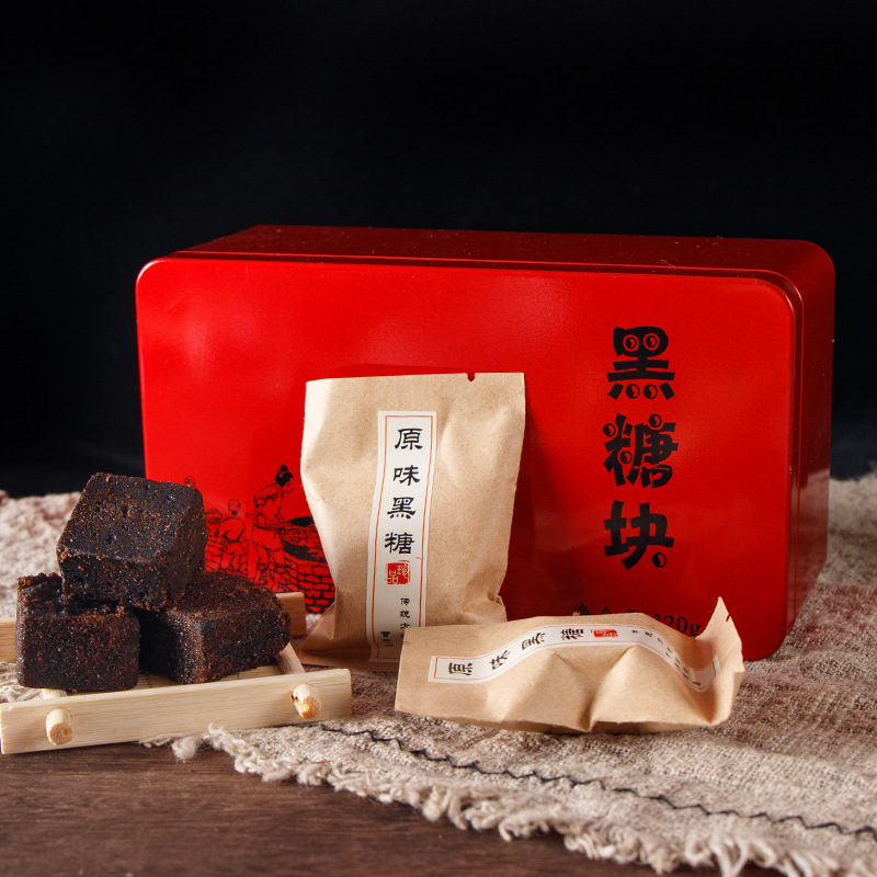 古法熬制盒装黑糖块贴牌OEM/ODM