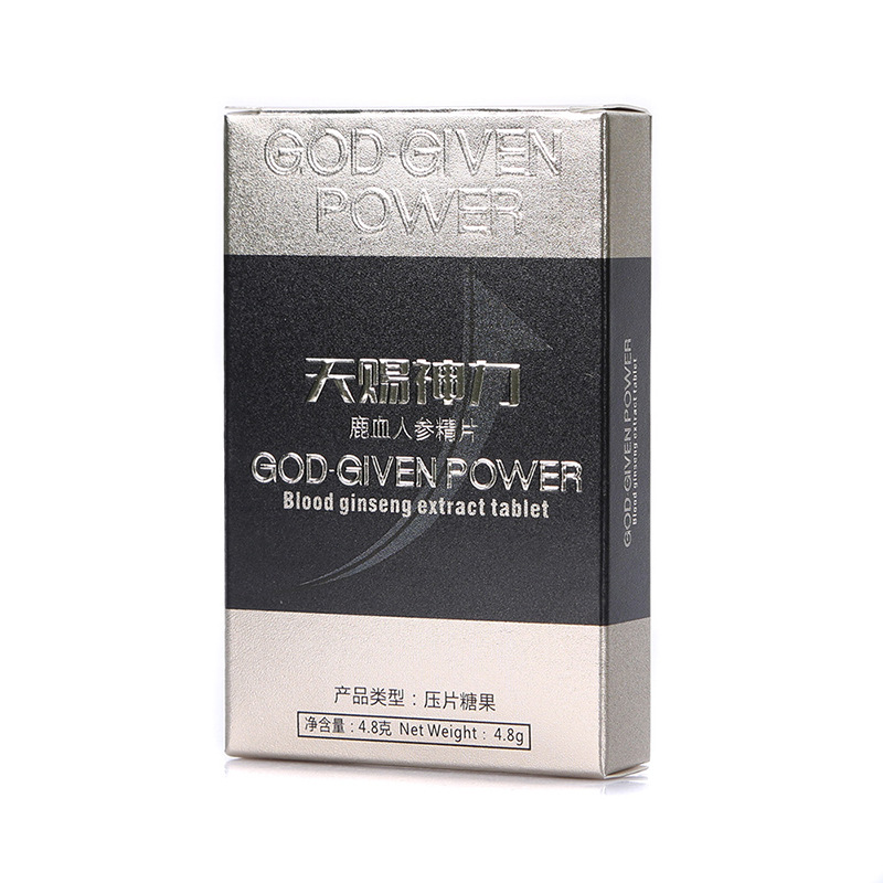4.8g/盒天賜神力鹿血人參精片貼牌定制代加工