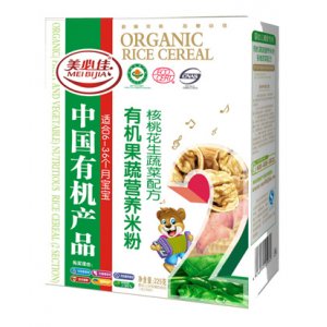 美必佳品牌225克有机米核桃花生营养米粉OEM/ODM代加工