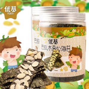 巴达木夹心海苔罐装80克代加工贴牌OEM/ODM
