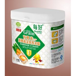 每好500g有机米生产蛋黄蔬菜营养米粉1段OEM代加工