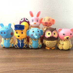 艾婴堡创意大象120克多款动物瓶小馒头蛋酥 儿童玩具小零食 食OEM代加工