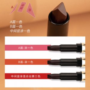 双面三色黑玫瑰口红OEM/ODM代加工