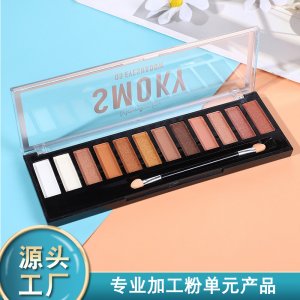 跨境彩妆霓虹系列九宫格眼影盘贴牌定制代加工