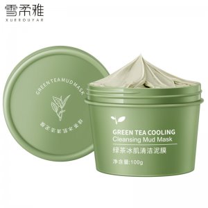 雪柔雅绿茶冰肌清洁面膜贴牌定制代加工
