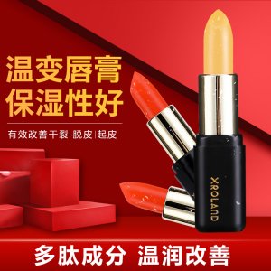 素E滋润红樱桃胡萝卜素温变口红贴牌OEM/ODM