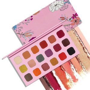 18色珠光哑光粉色眼影盘代加工贴牌OEM/ODM