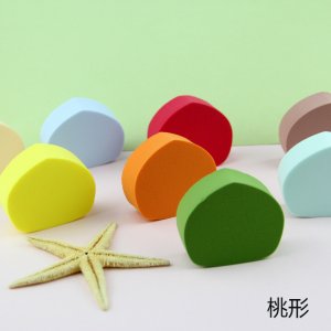桃心粉扑OEM代加工