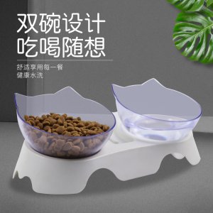 猫碗狗碗双碗斜口单碗代加工贴牌OEM/ODM