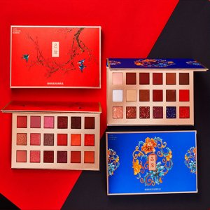 吕后中国风珊瑚粉蜜眼影盘OEM代加工