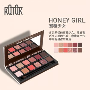 KQTQK可可酱芯12色眼影盘OEM/ODM定制代加工