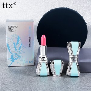 TTX水感變色潤滑護(hù)唇膏蝴蝶結(jié)口紅貼牌OEM/ODM