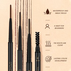 三角芯雙頭斜口細(xì)頭眉筆代加工貼牌OEM/ODM