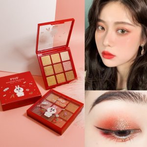 9色蜜桃盘佩妮芬九宫格珠光眼影贴牌定制代加工