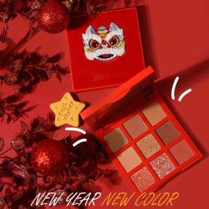 国货彩妆戈戈舞亚麻刺绣9色眼影OEM/ODM定制代加工
