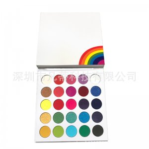 25色彩虹珠光哑光眼影贴牌OEM/ODM