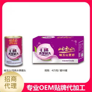 毛桃罐头425克OEM/ODM定制代加工