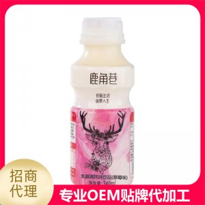 乳酸菌风味饮品340ml草莓味贴牌OEM/ODM