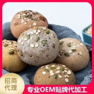 全麦面包圆形代加工贴牌OEM/ODM