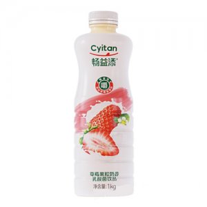 畅益添草莓果粒奶昔1kgOEM代加工