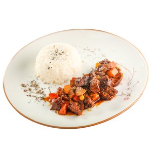 黑椒牛肉200g盖饭快餐料理包OEM代加工