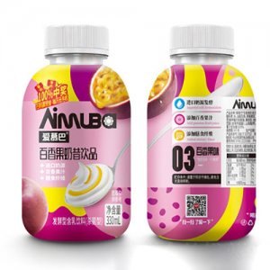 爱慕巴百香果奶昔饮品330ml（瓶）OEM代加工