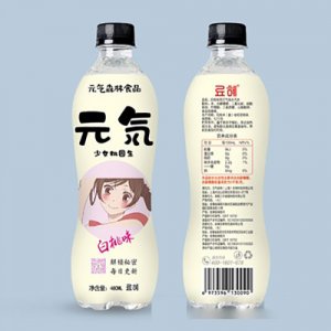 元气森林食品苏打气泡水白桃味480mlOEM代加工