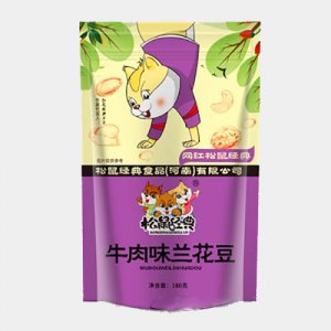 松鼠经典牛肉味兰花豆180gOEM代加工