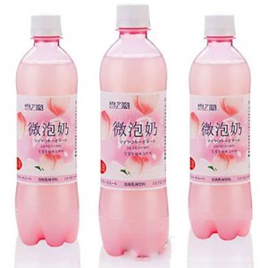 微泡奶碳酸乳味饮料白桃味500mlOEM代加工
