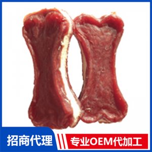 宠物骨形鸭肉+鳕鱼 奶酪 牛肉夹心OEM代加工