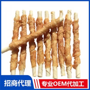 宠物鸡肉绕牛皮卷可OEM/ODM代工