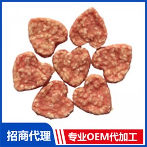 宠物心形雪花鸭肉片可OEM/ODM代工