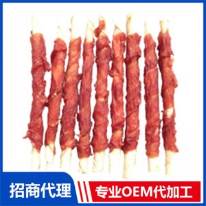 宠物鸭肉绕奶酪棒