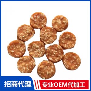 宠物雪花鸡肉圆片贴牌OEM/ODM