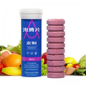 健康泡騰片OEM/ODM 兒童成人甜橙草莓味VC泡騰片固體飲料專業定制