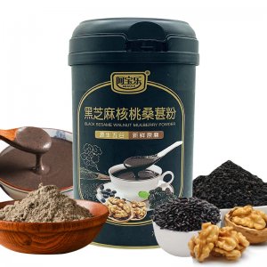 黑芝麻核桃桑葚粉600g黑豆黑米粉源頭工廠 速食懶人飽腹營養食品代加工