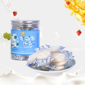 辦公休閑零食品牛初乳奶貝120g罐裝源頭工廠 牛初乳干吃奶片糖代加工