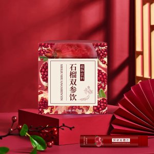 石榴双参饮品OEM/ODM 人参红参精华口服液贴牌定制 药食同源本草发酵双参饮专业定制