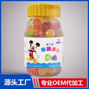 果蔬多维软钙软糖 贴牌代工OEM定制源头厂家