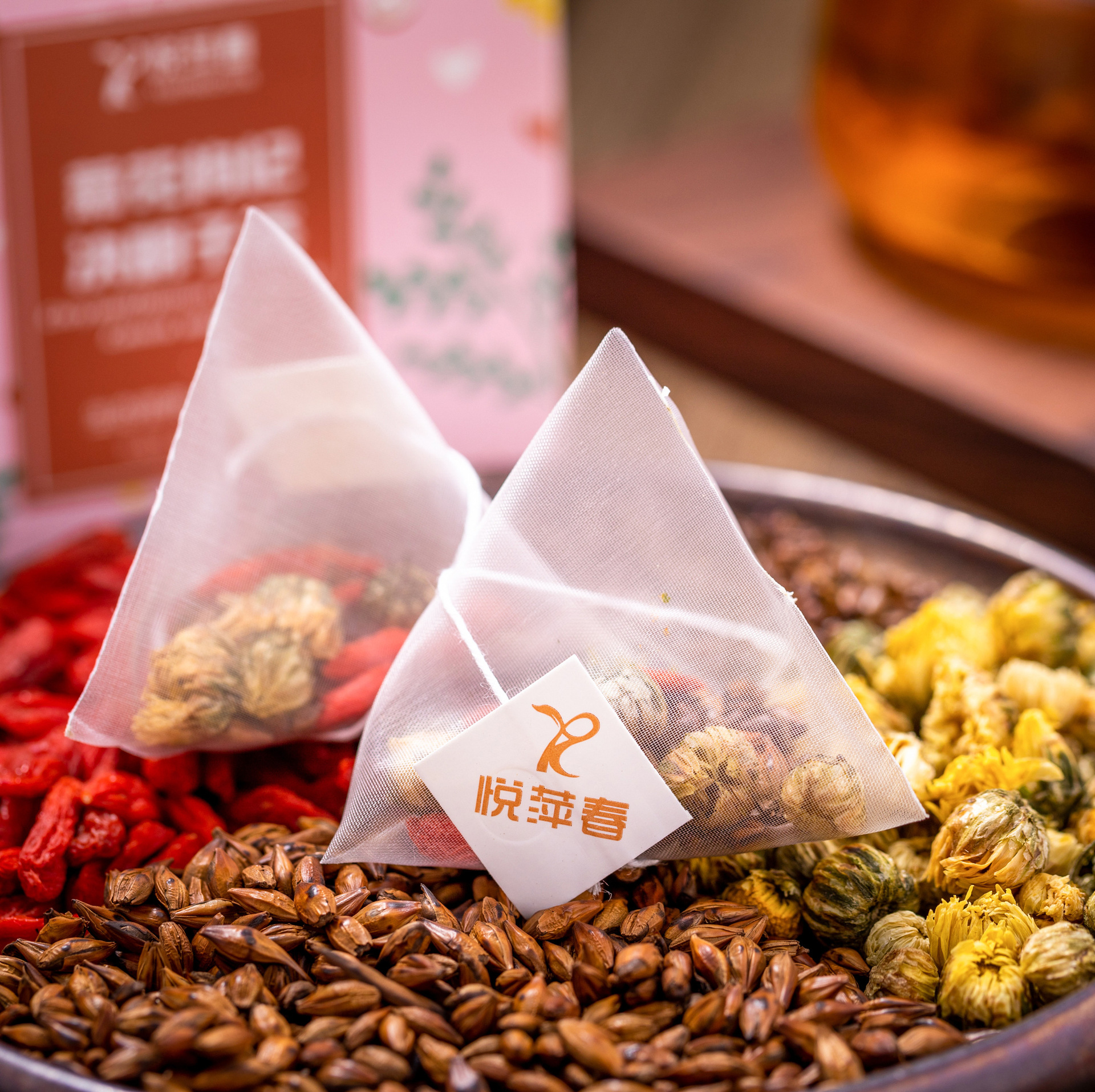 三角包菊花枸杞决明子茶OEM代加工,正规大厂臻享品质