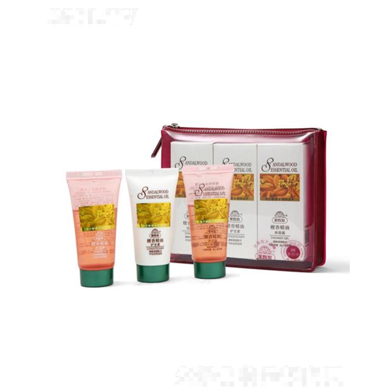 美吾发檀香精油洗护沐化妆包套装 30ml*3透明纯净不残留