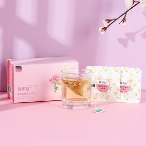趣烦恼牌铁皮石斛花玫瑰茶1G*20袋简装OEM代加工