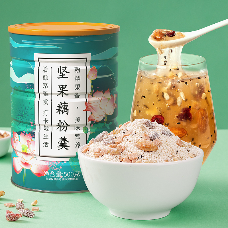 欧享客序木堂坚果水果藕粉羹oem代工