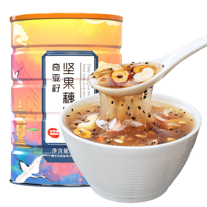 欧享客序木堂奇亚籽坚果水果藕粉oem代工
