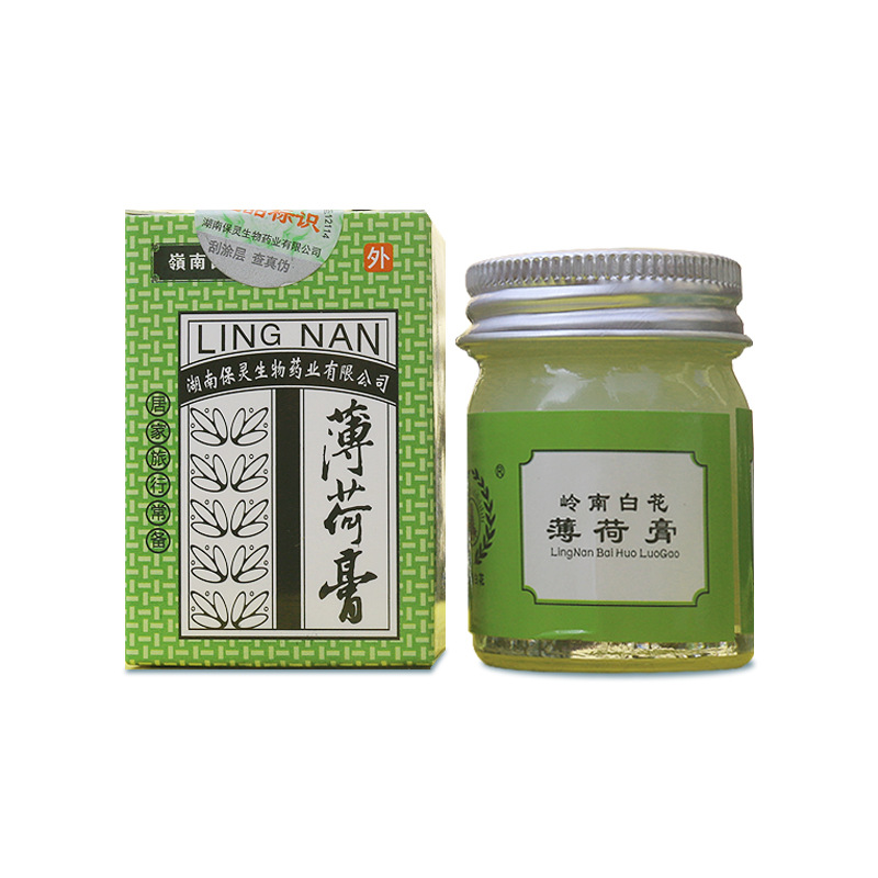 30g嶺南白花薄荷膏大瓶厂家零售批发OEM代加工